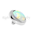 Opal Dermal Anchor Top 3mm Custom Skin Diver Jewelry